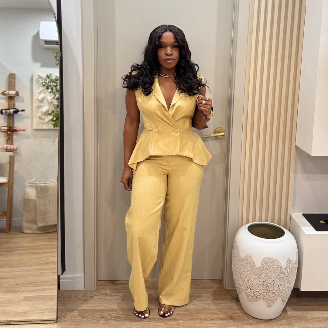Noemi  vest 2 piece pants set