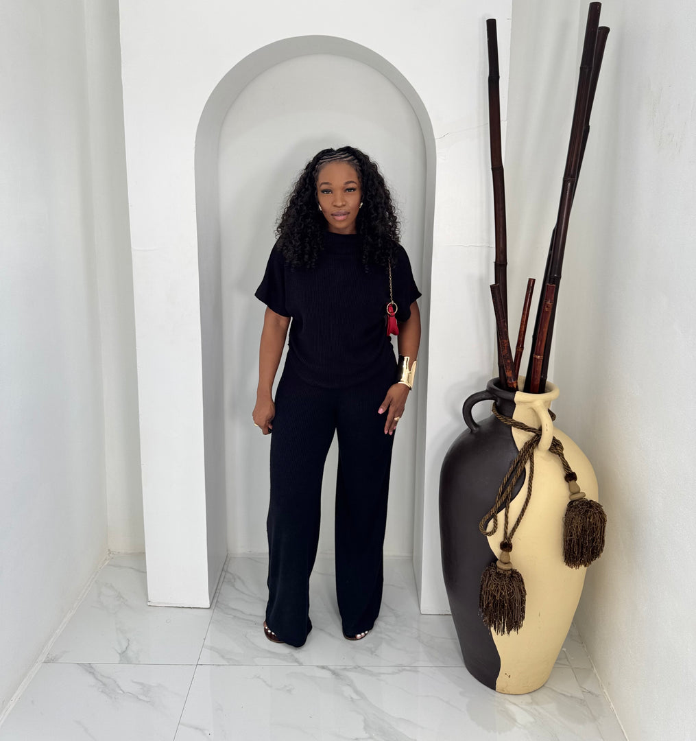 Sky Lounge knit pants set