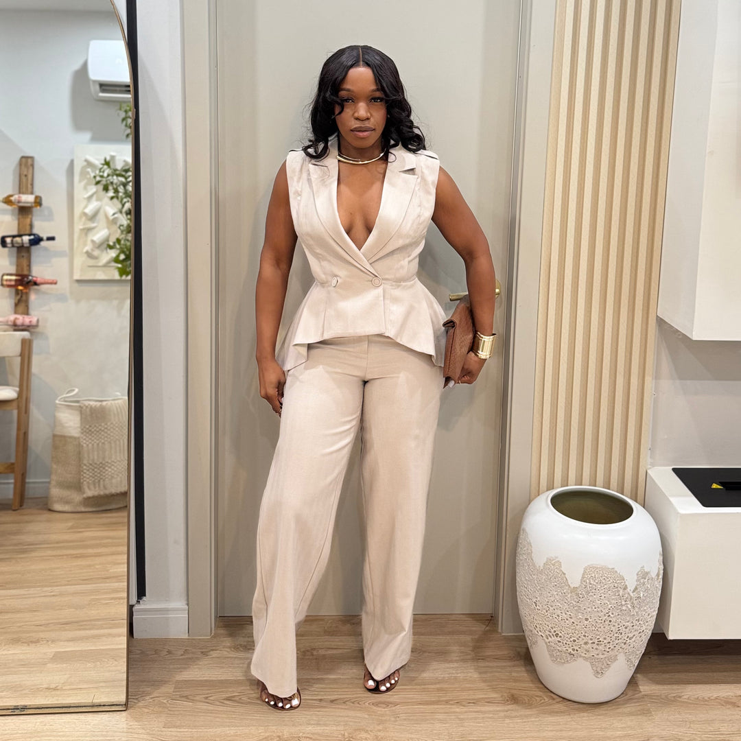 Noemi  vest 2 piece pants set