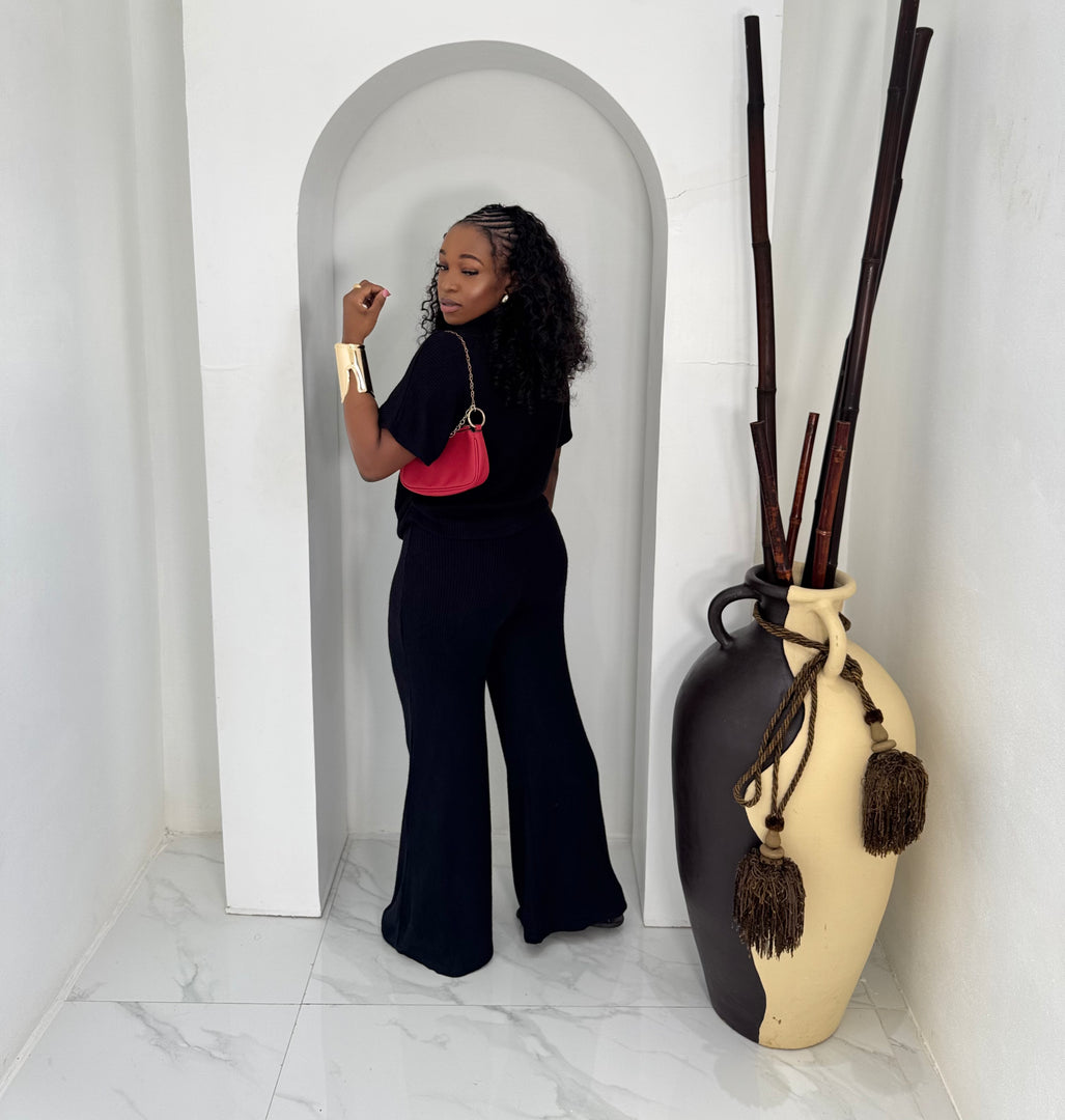 Sky Lounge knit pants set