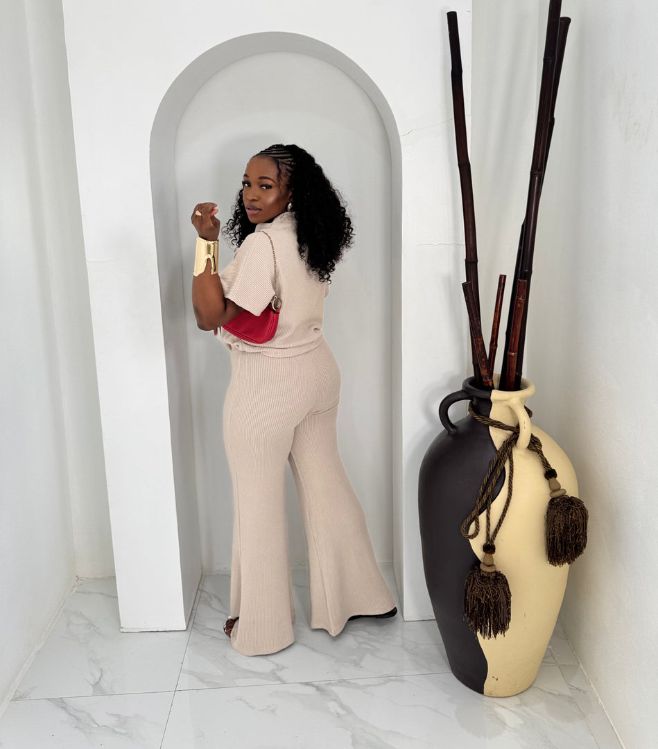 Sky Lounge knit pants set