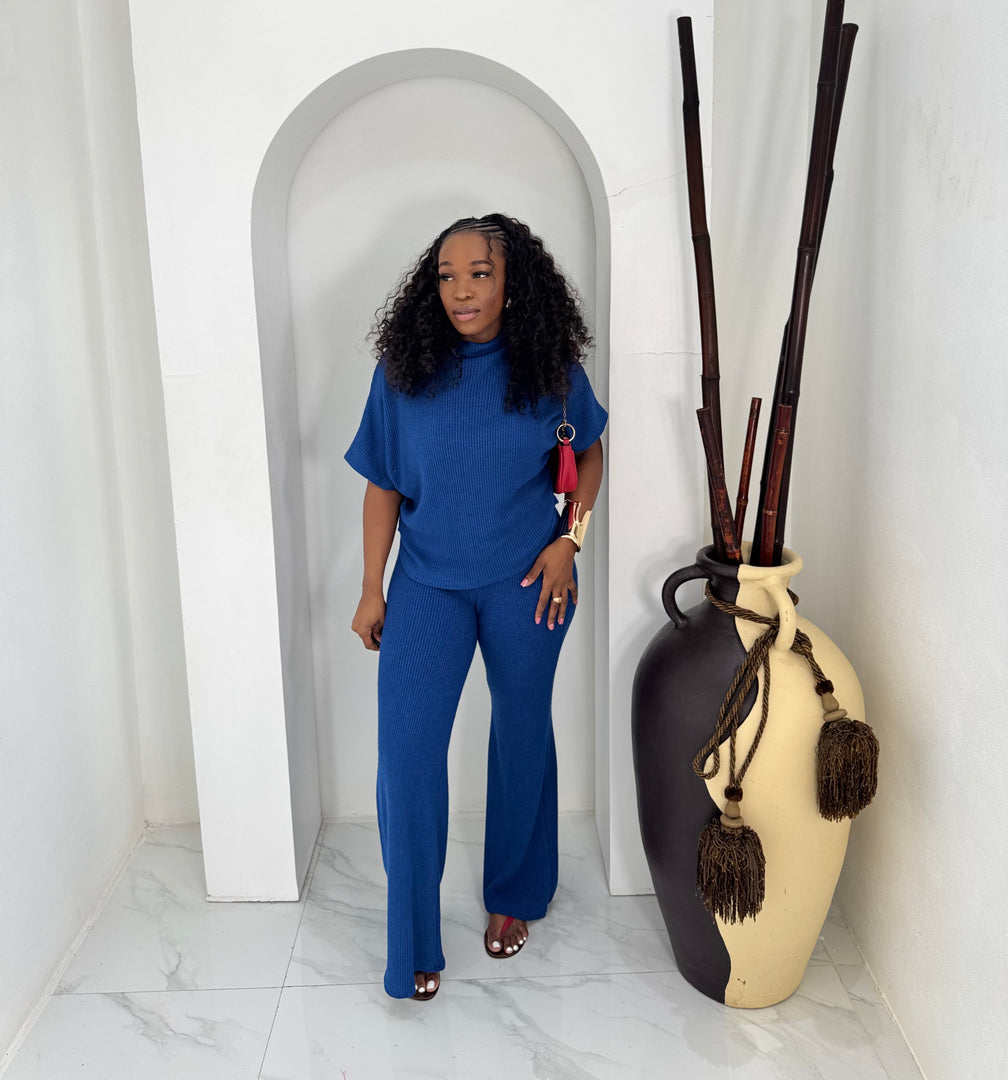 Sky Lounge knit pants set