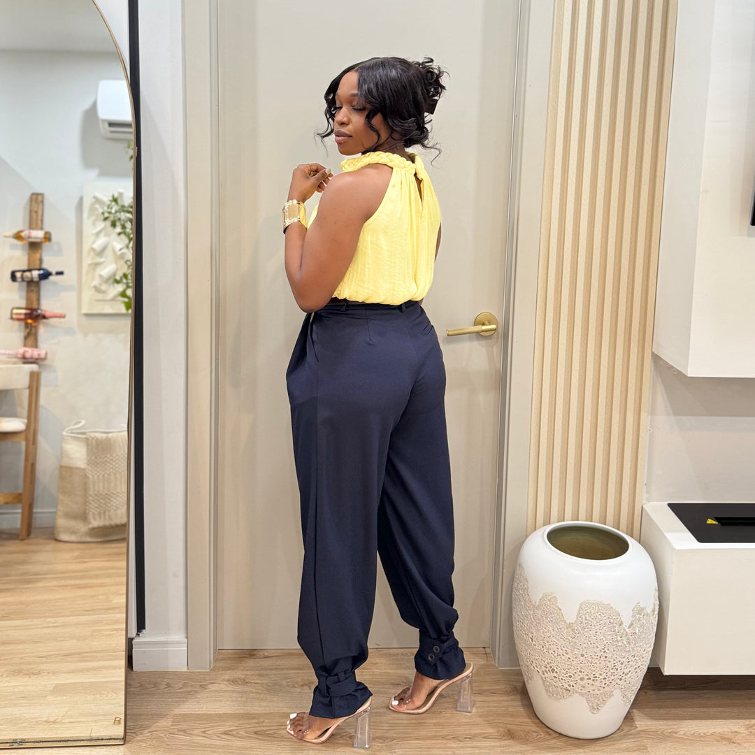 Boardroom navy  tailored pants