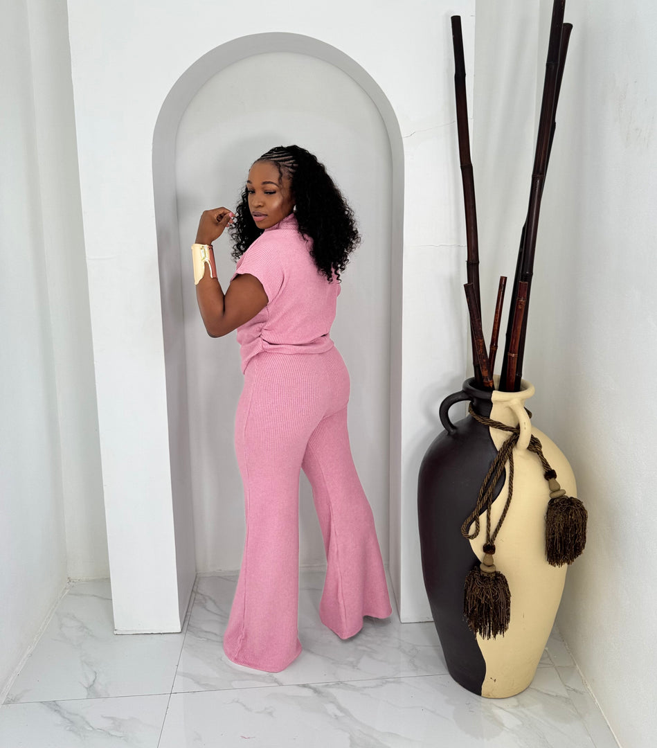 Sky Lounge knit pants set