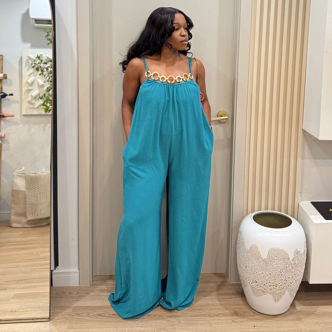 Calix chain detail jumpsuit