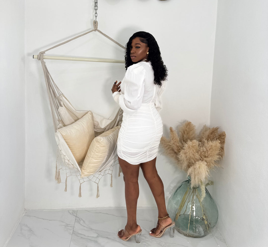 Grace Notes ruched midi