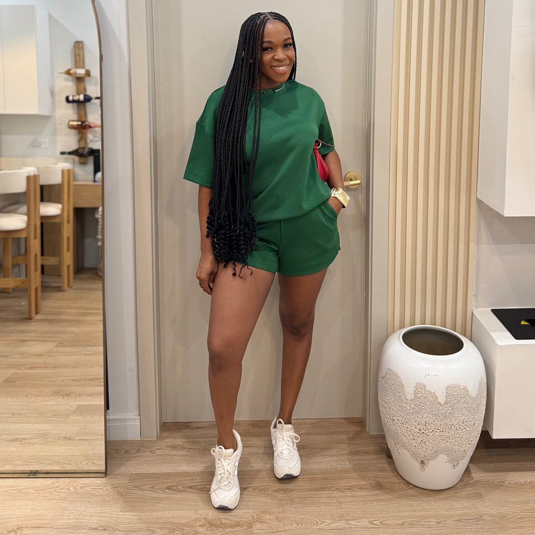 Free spirit co ord scuba shorts set