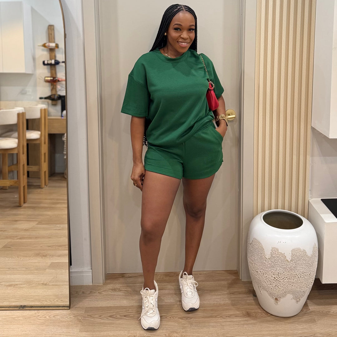 Free spirit co ord scuba shorts set