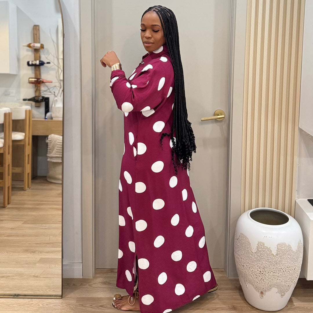 Jessie polka dot t shirt dress