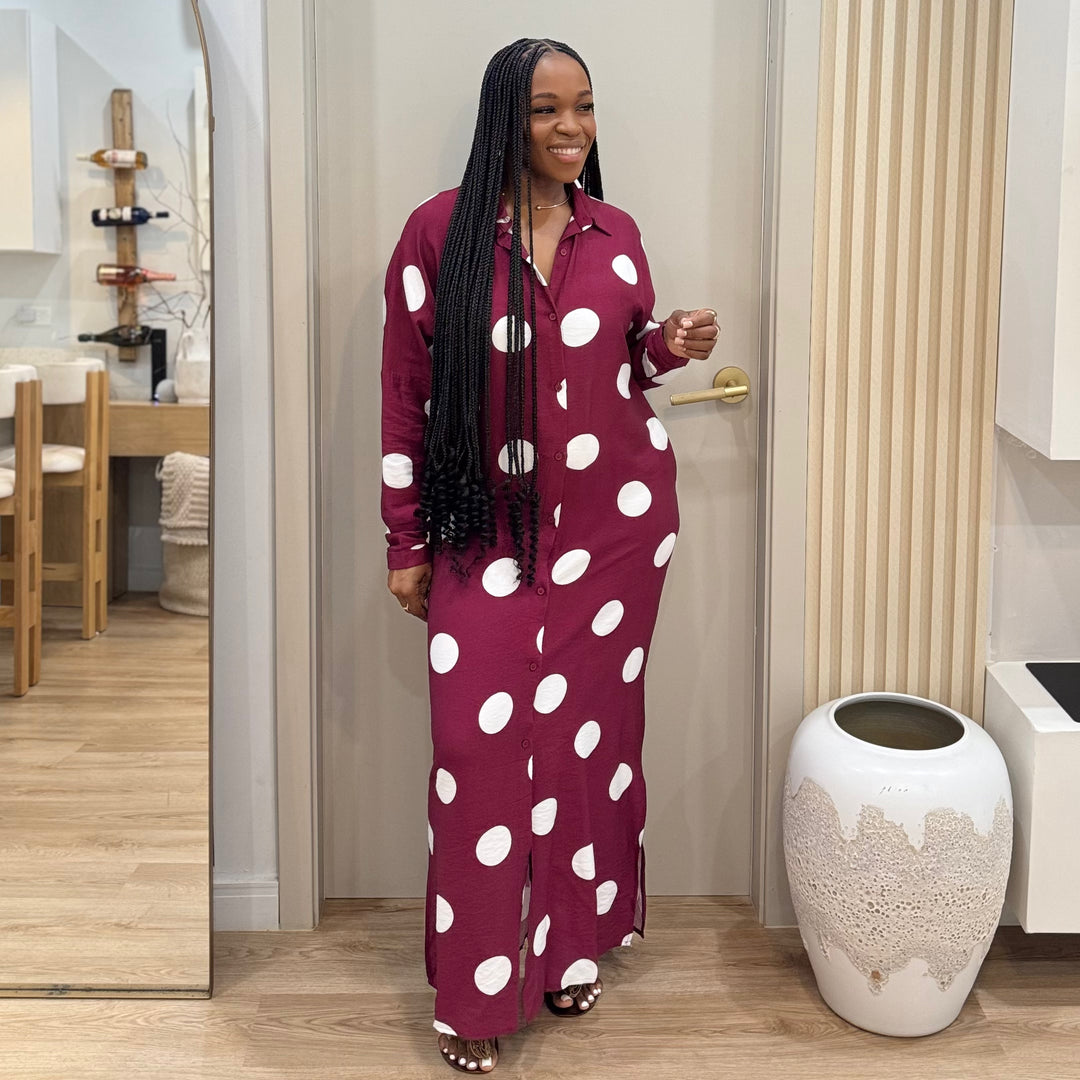 Jessie polka dot t shirt dress
