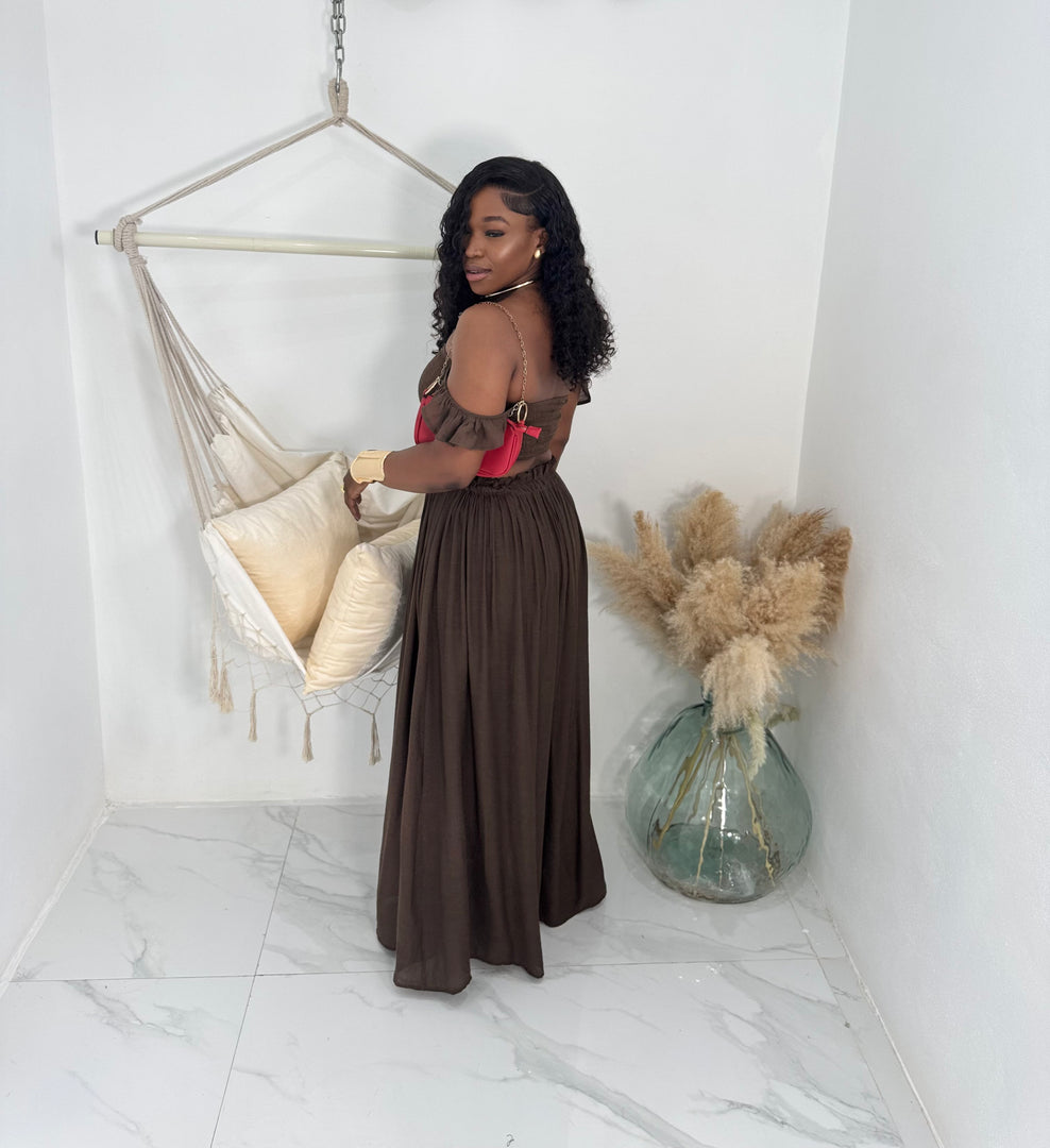 Faith 2 piece maxi skirt set