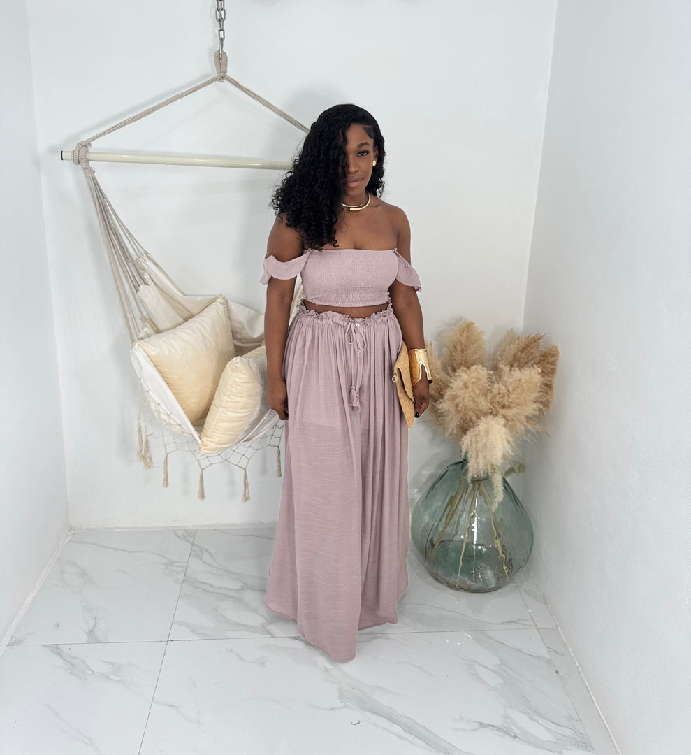 Faith 2 piece maxi skirt set