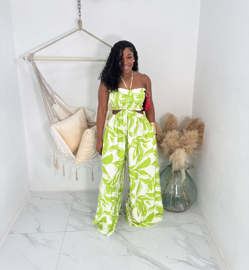Palmshade printed jumpsuit