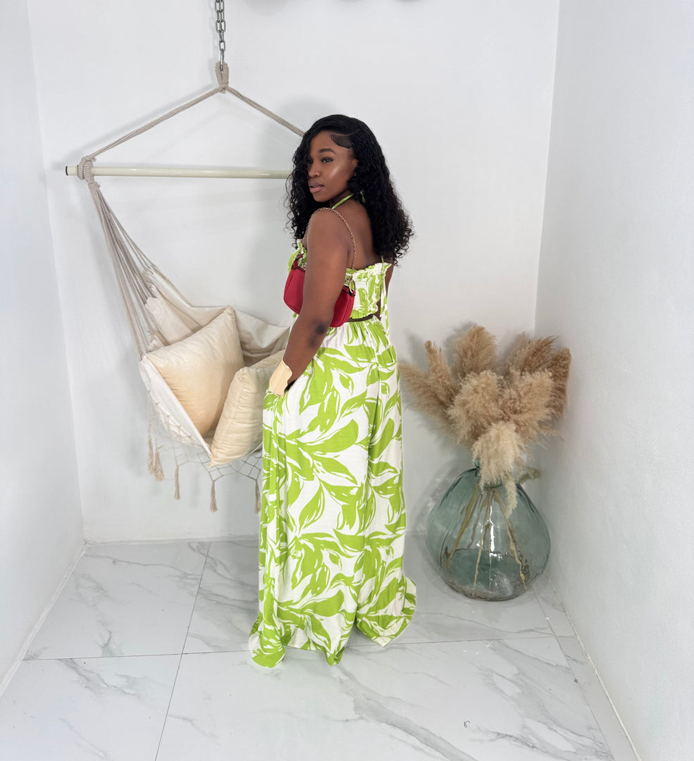 Palmshade printed jumpsuit