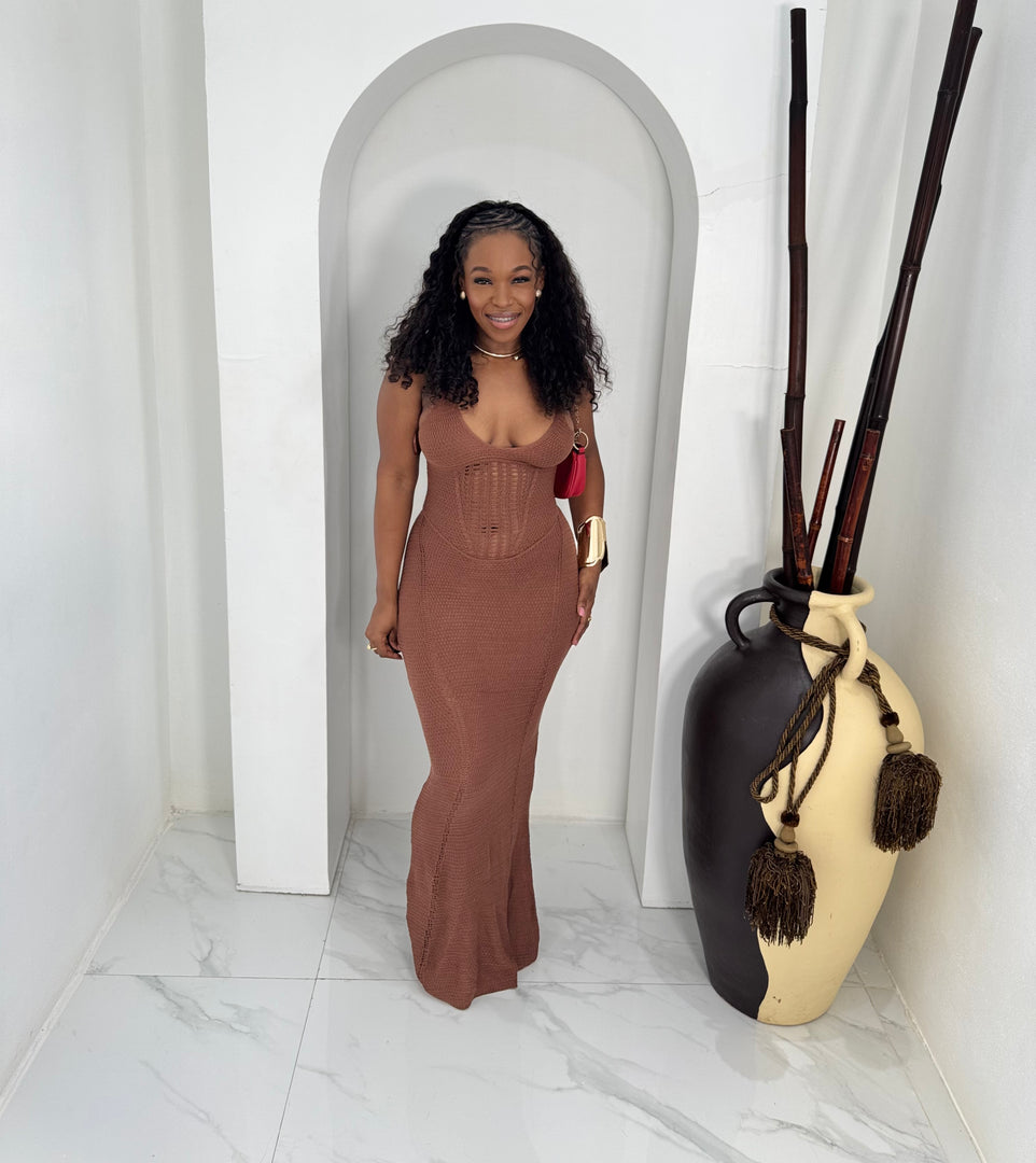 Zenya knit maxi dress