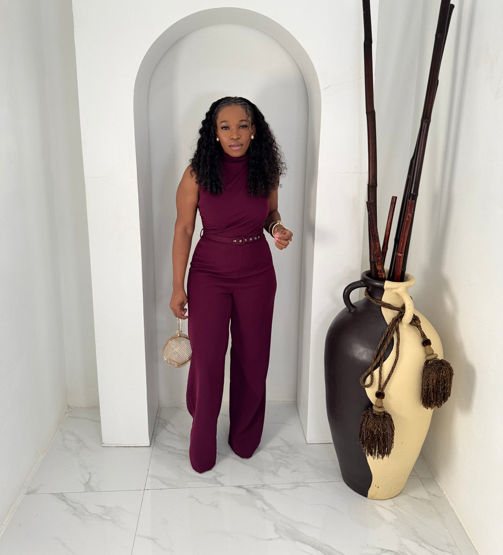 Esmara draped belted jumpsuit