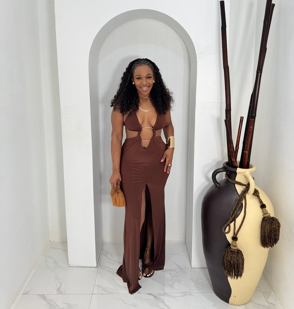 Fever O ring maxi dress