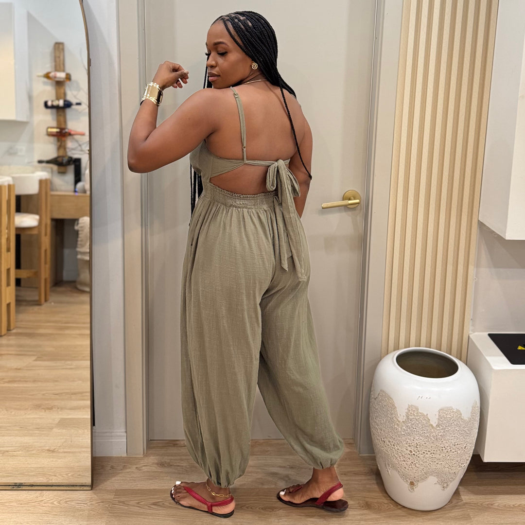 Easy Living Gauze jumpsuit