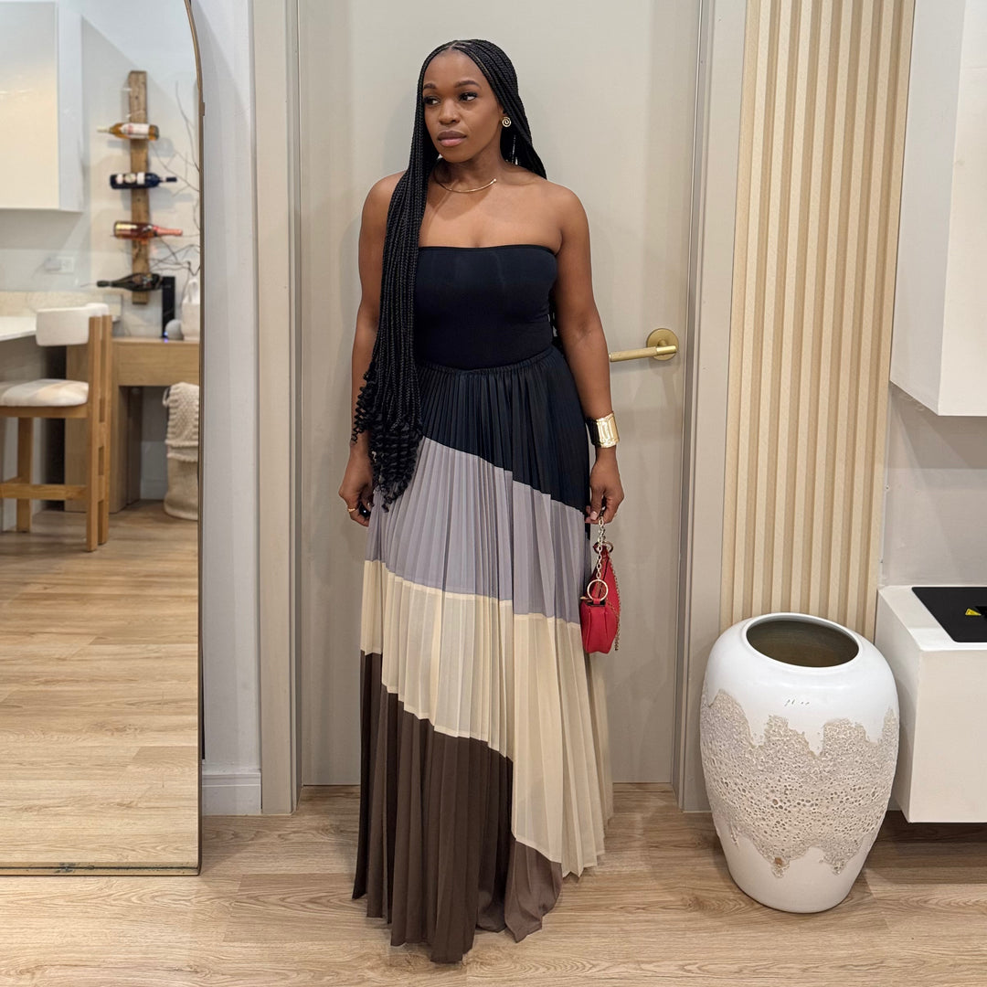 Bloom multi colour maxi skirt