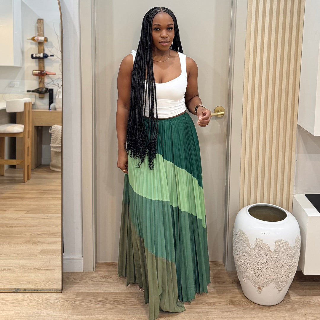 Bloom multi colour maxi skirt