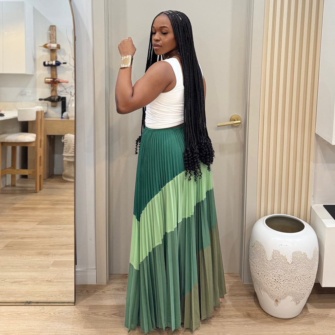 Bloom multi colour maxi skirt