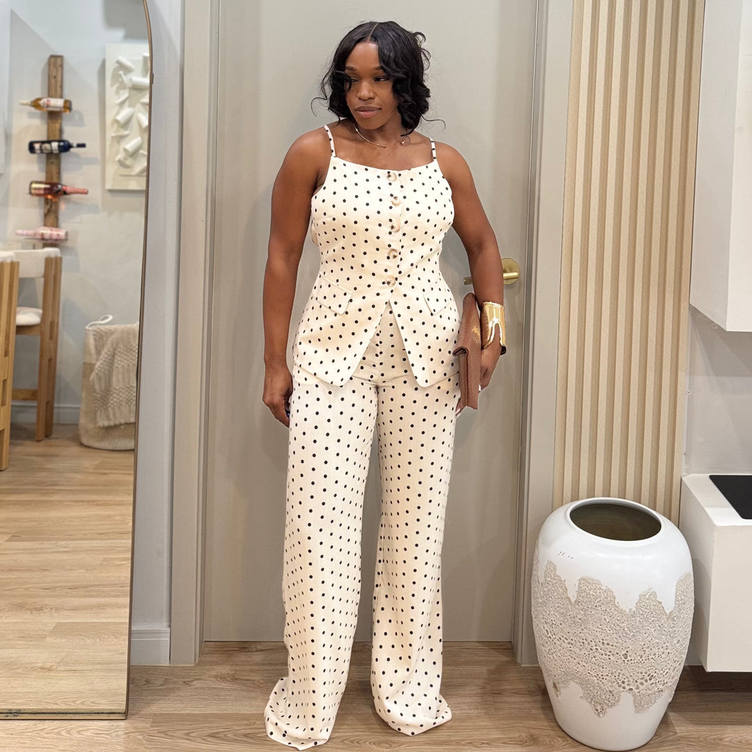 Blair Polka dot pants set