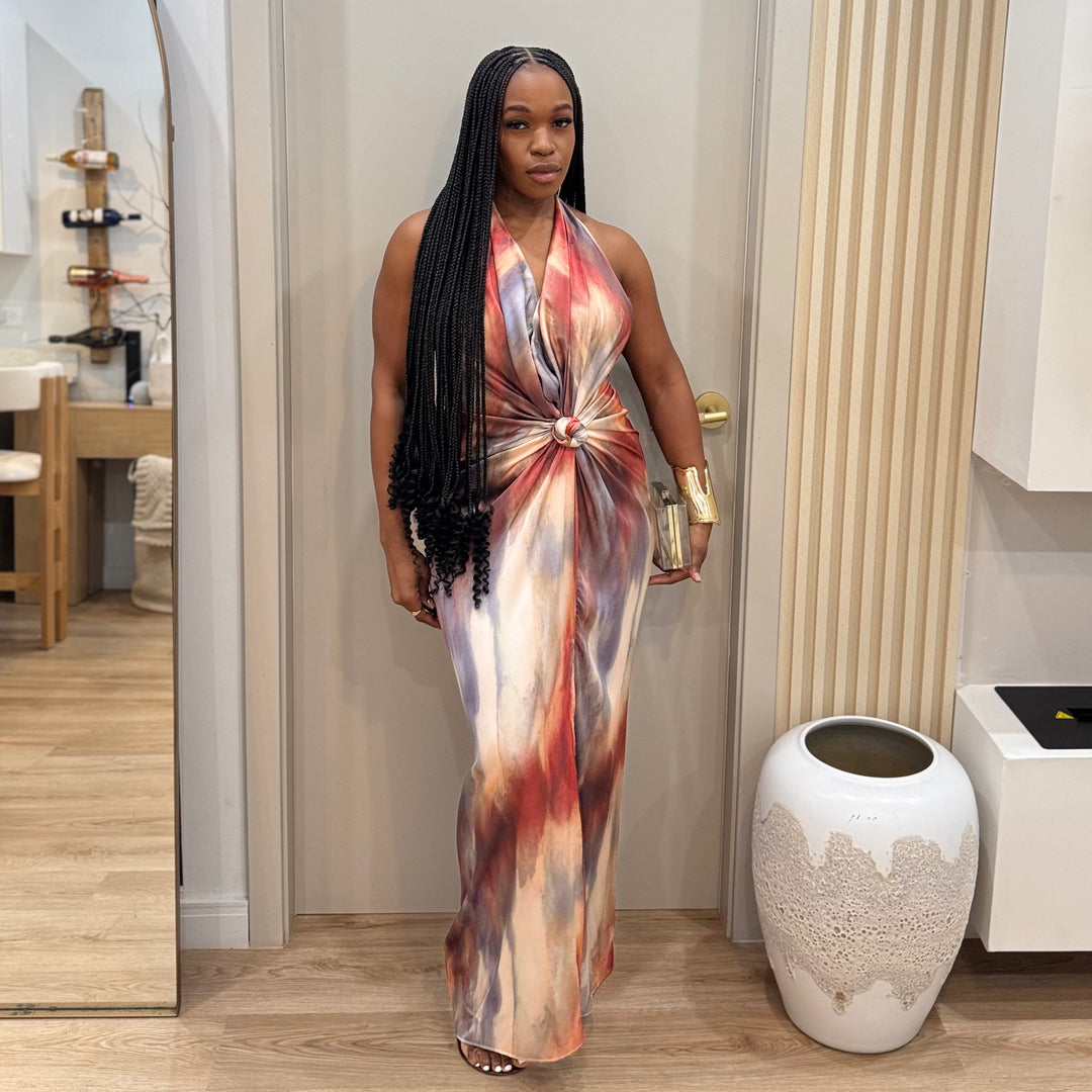 Celine knot maxi dress