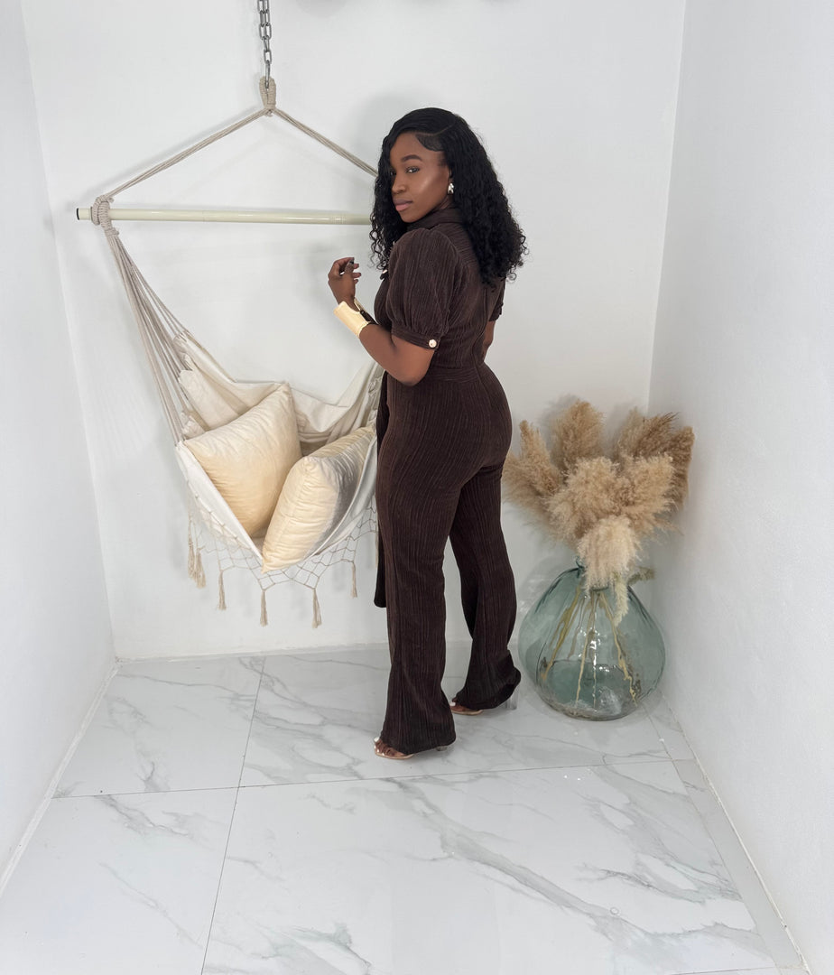 Espresso Corduroy jumpsuit