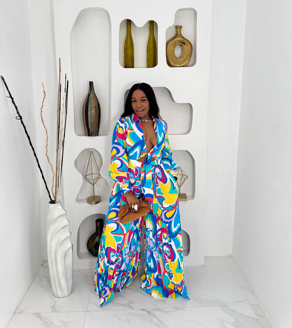 Island Heartbeat printed jumpsuit