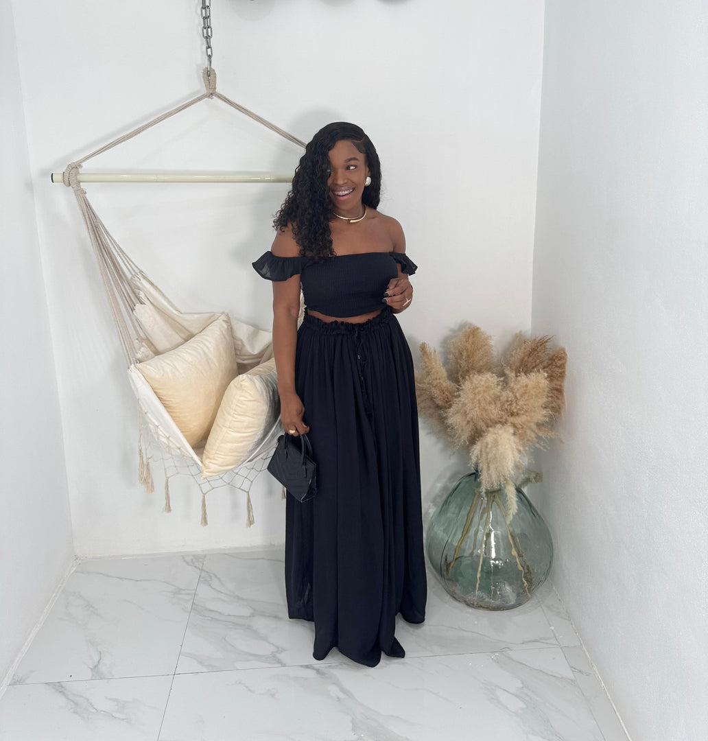 Faith 2 piece maxi skirt set