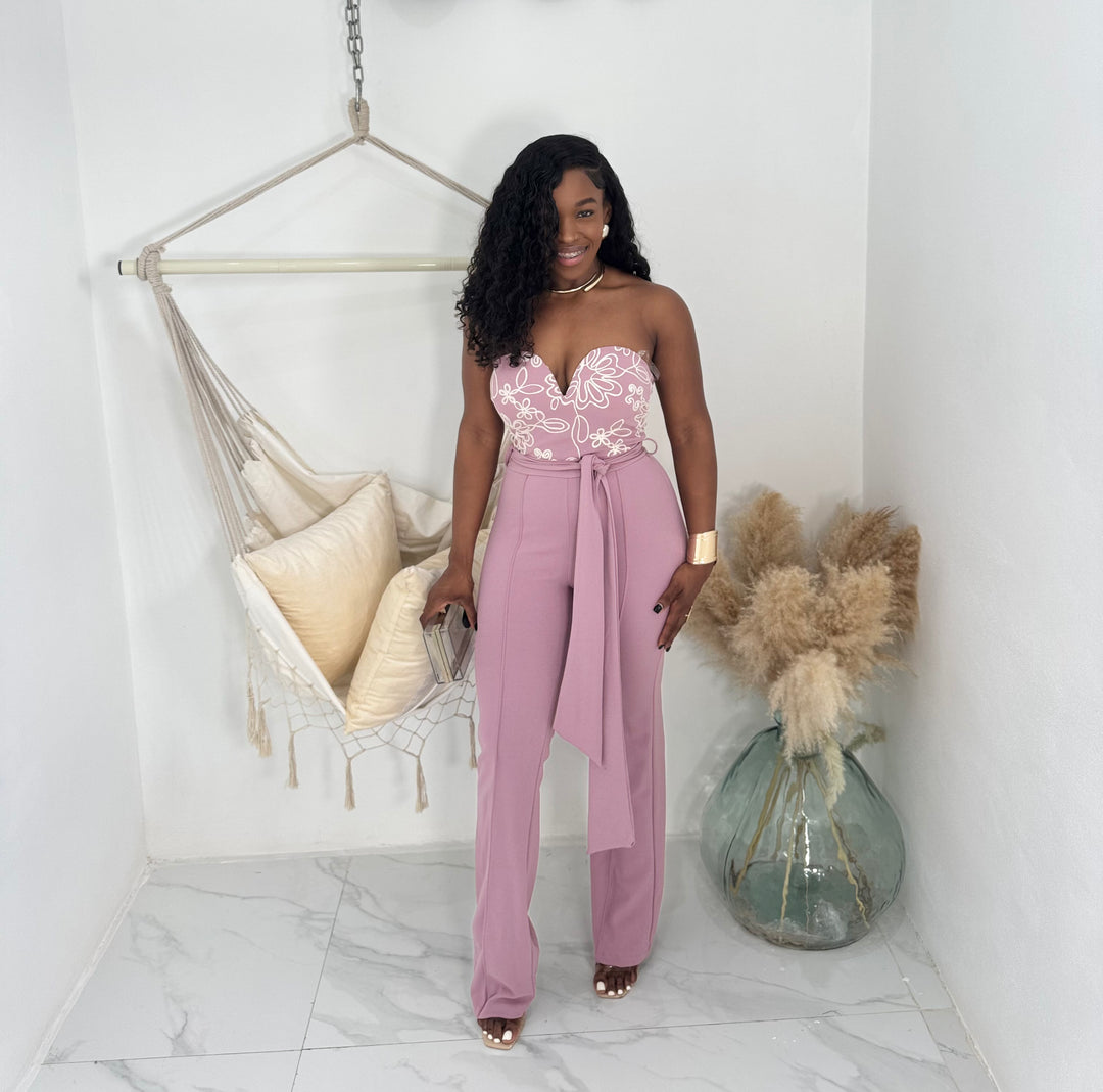Soft Finish sweetheart jumpsuit