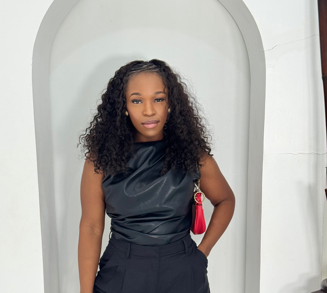 Urban Panther leather top