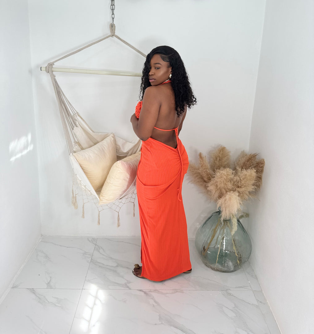 Cleopatra rope detail maxi dress