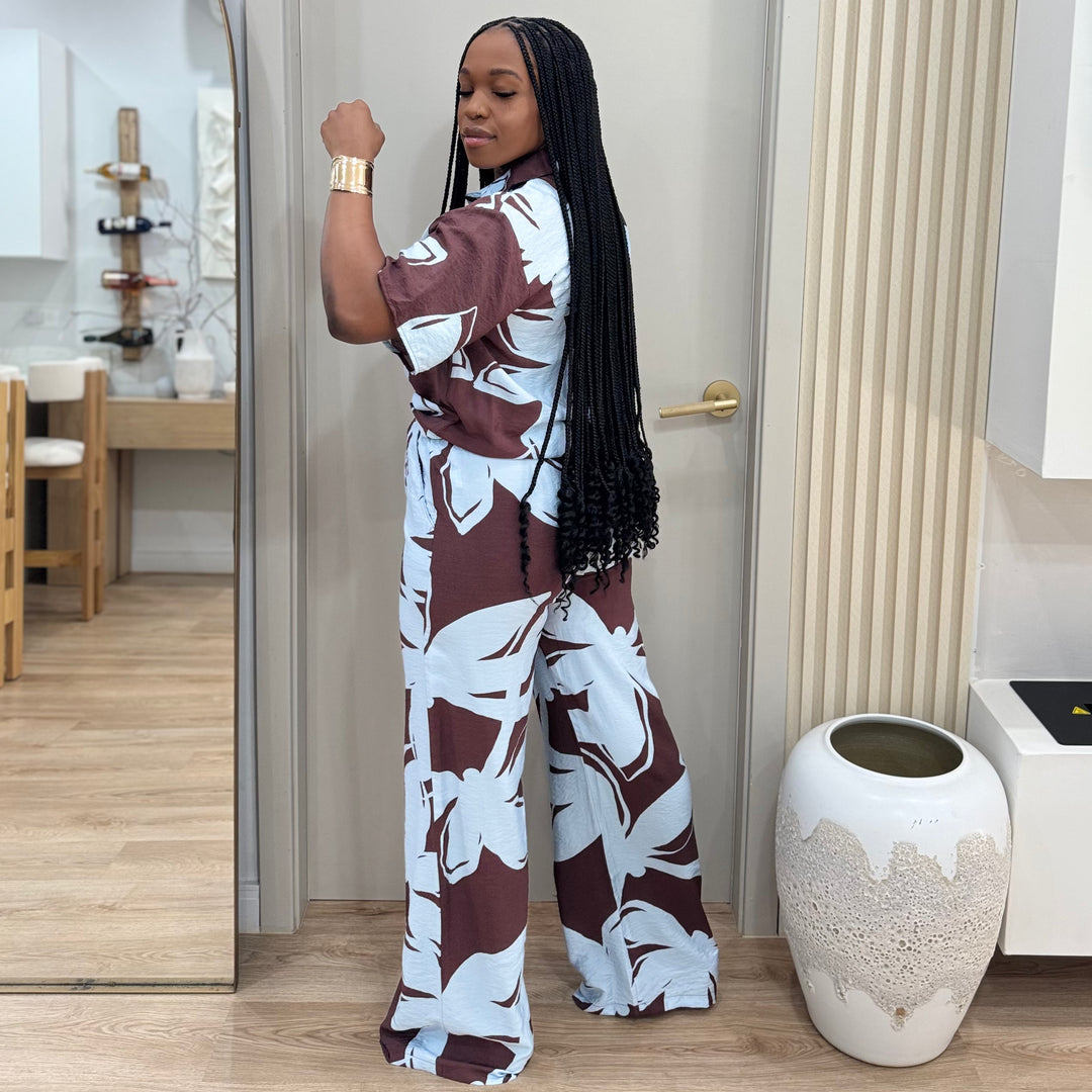 Luna 2 piece printed co ord set