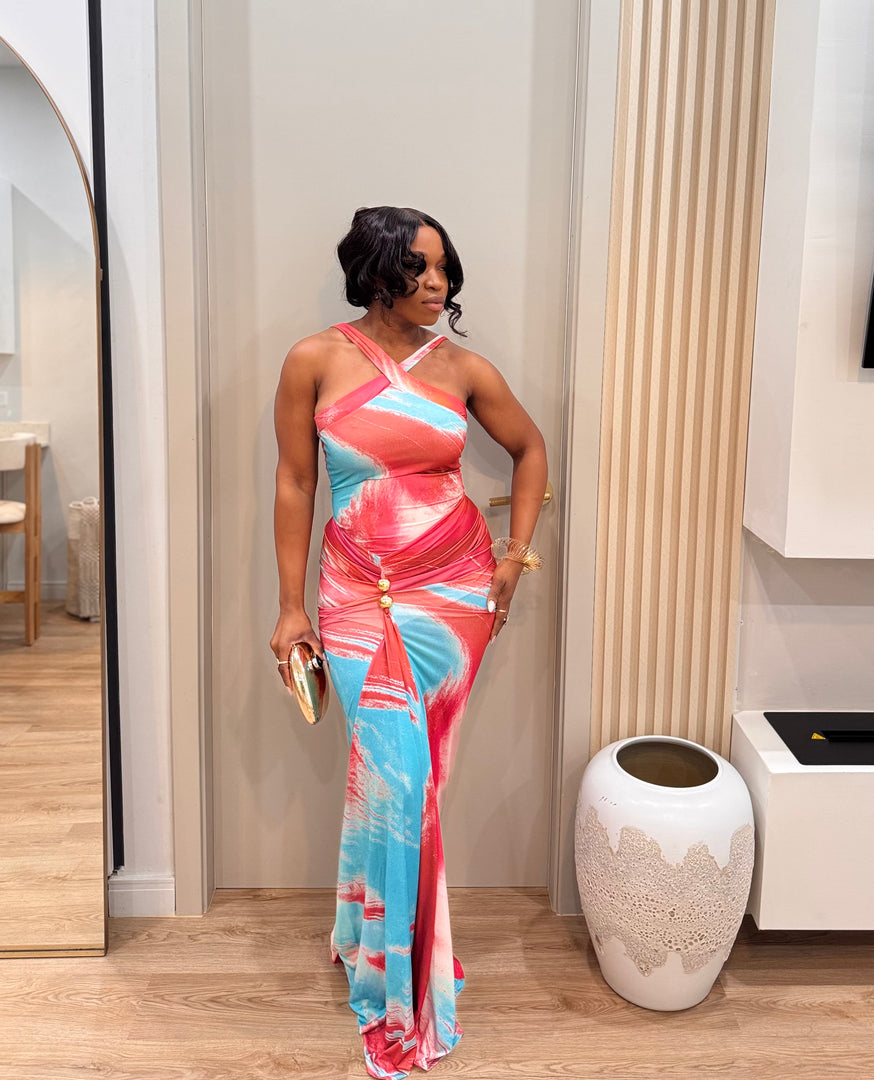 Tropical Whimsy maxi dress