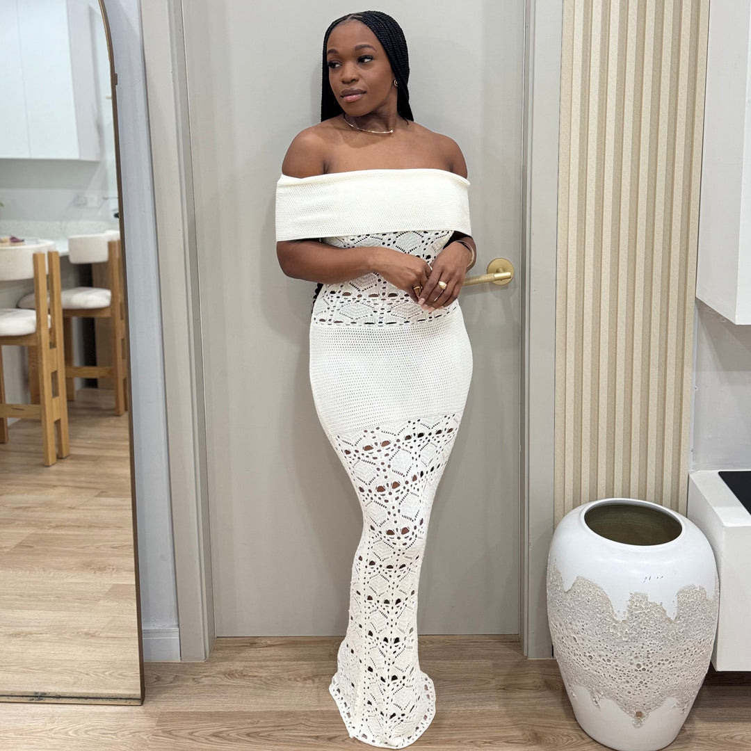 Elan Blanc white maxi dress