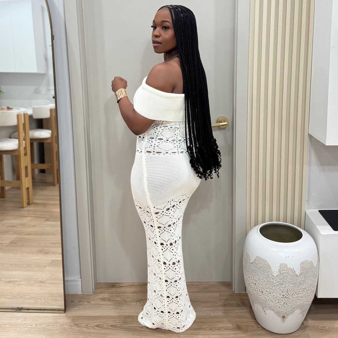 Elan Blanc white maxi dress