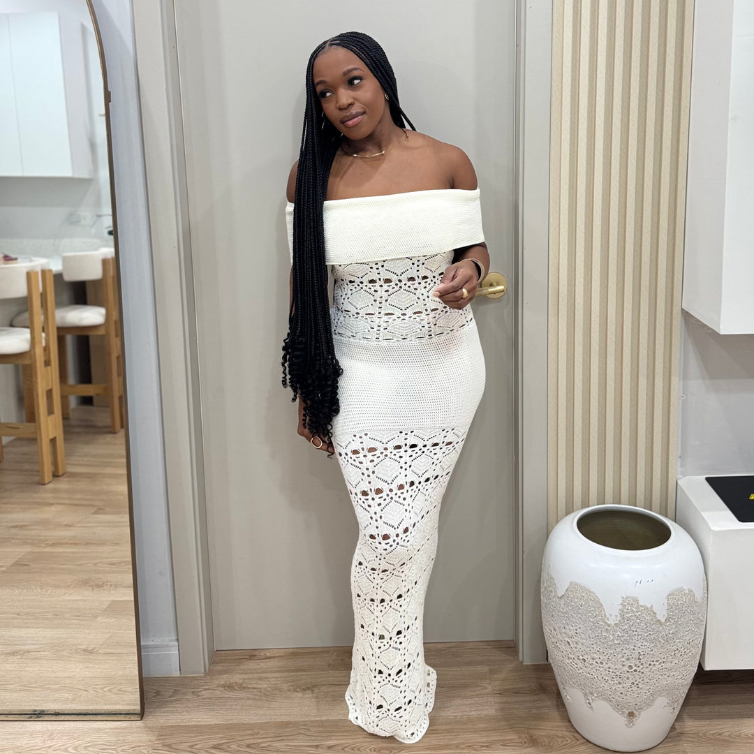 Elan Blanc white maxi dress
