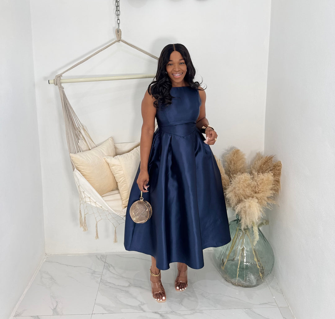Ms Alpha aline puffer dress
