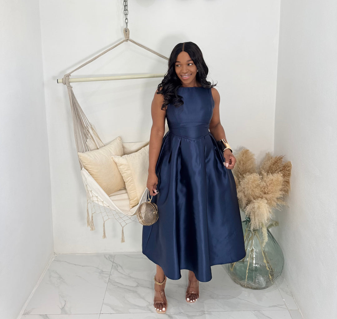 Ms Alpha aline puffer dress