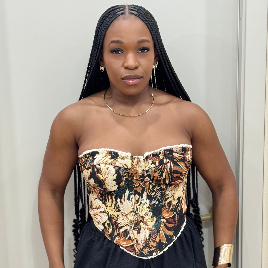 Outta line  corset top