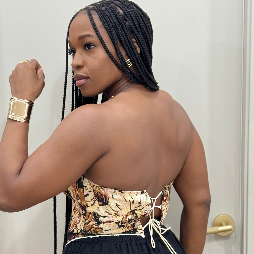 Outta line  corset top