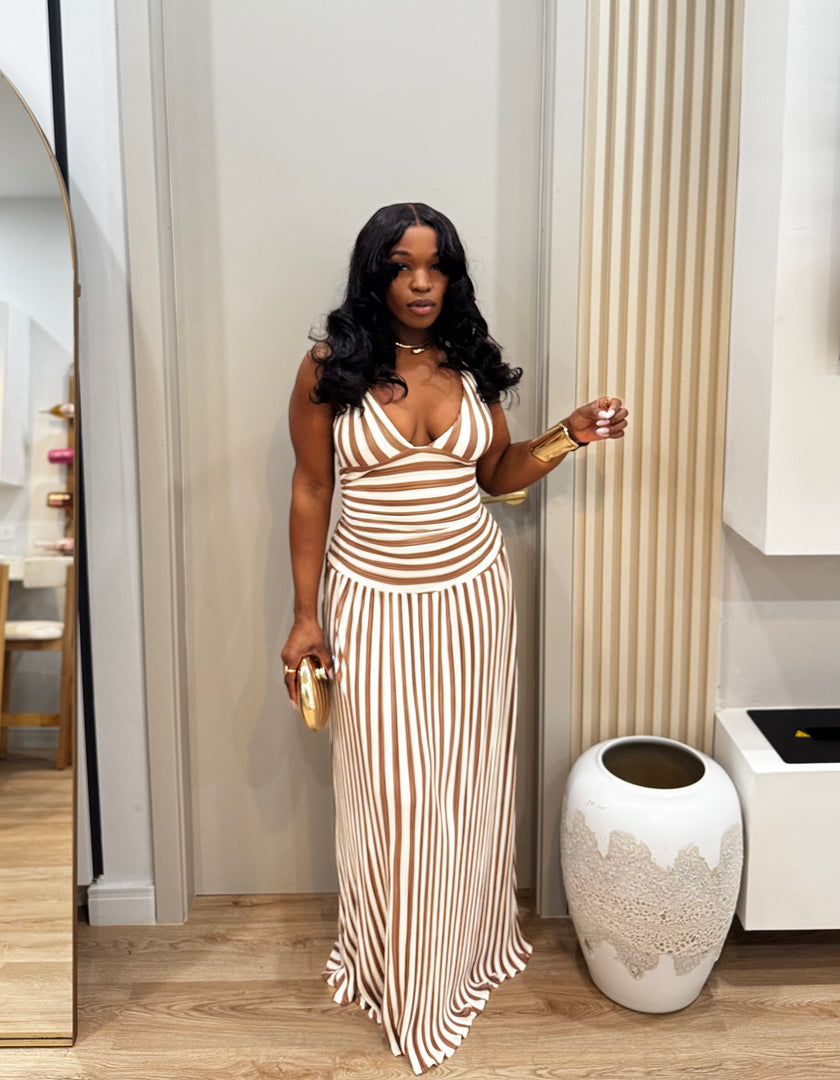 Yareli  stripe maxi