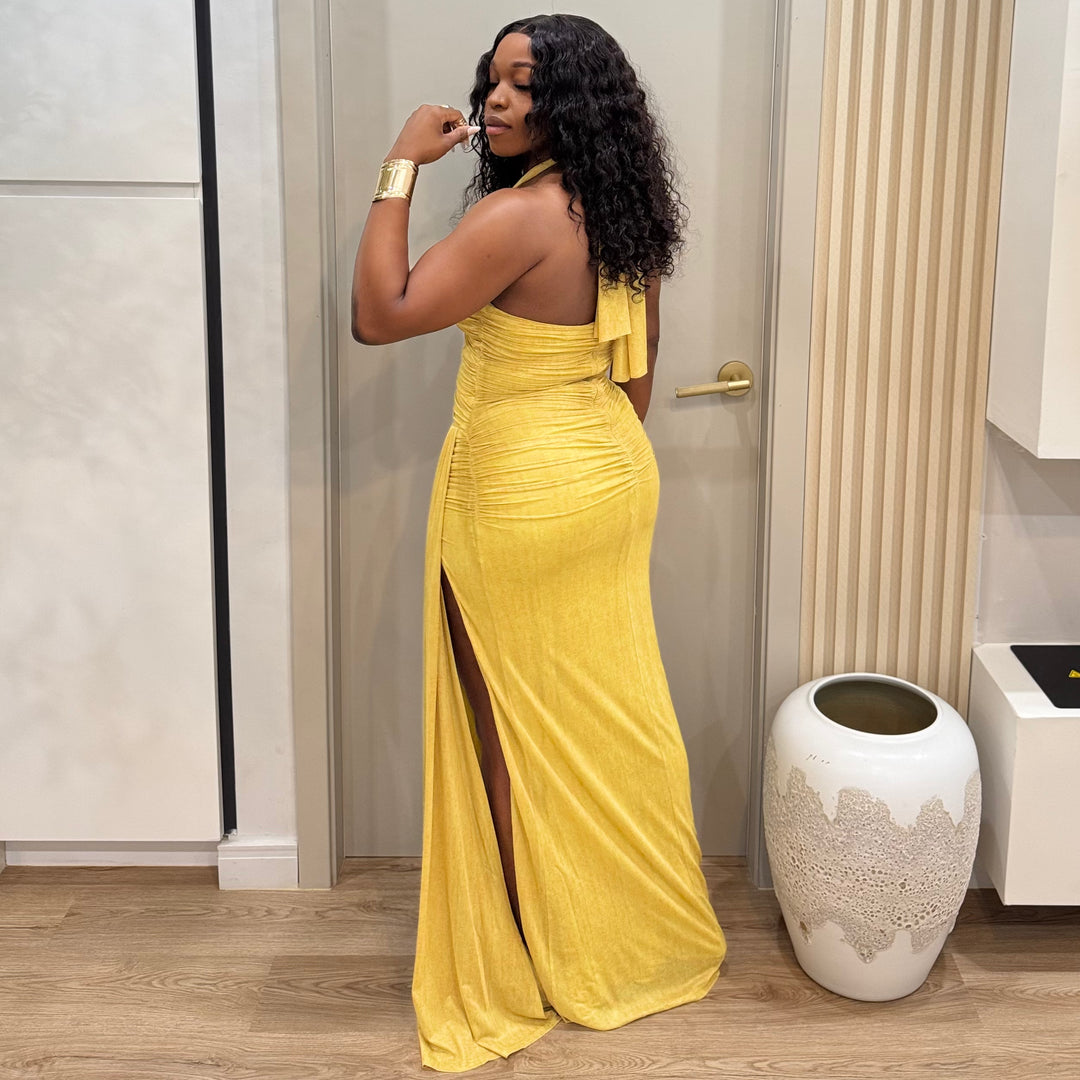 Custard kiss  maxi dress