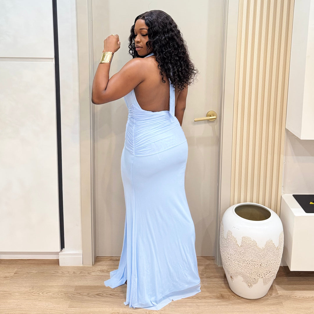 Her Essence  ruched maxi dress