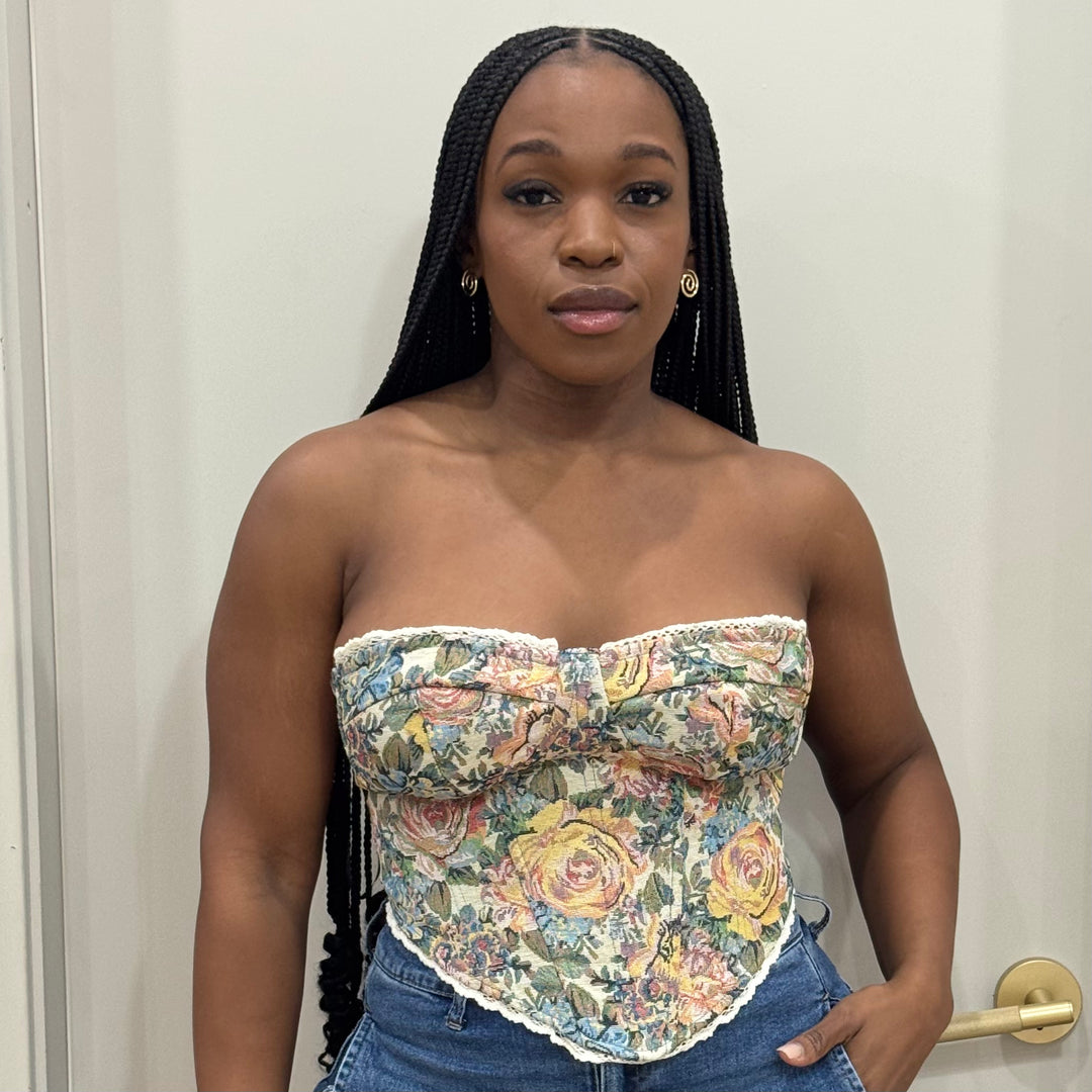 Outta line  corset top