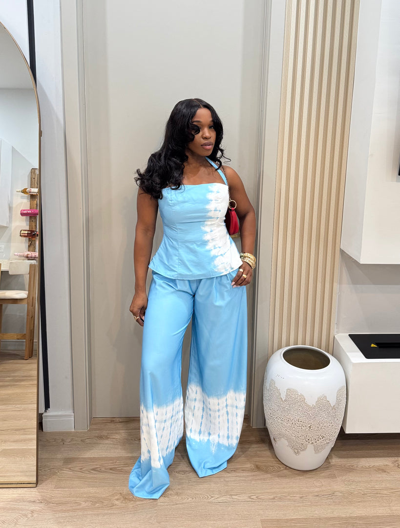 Cobalt Royale pants set