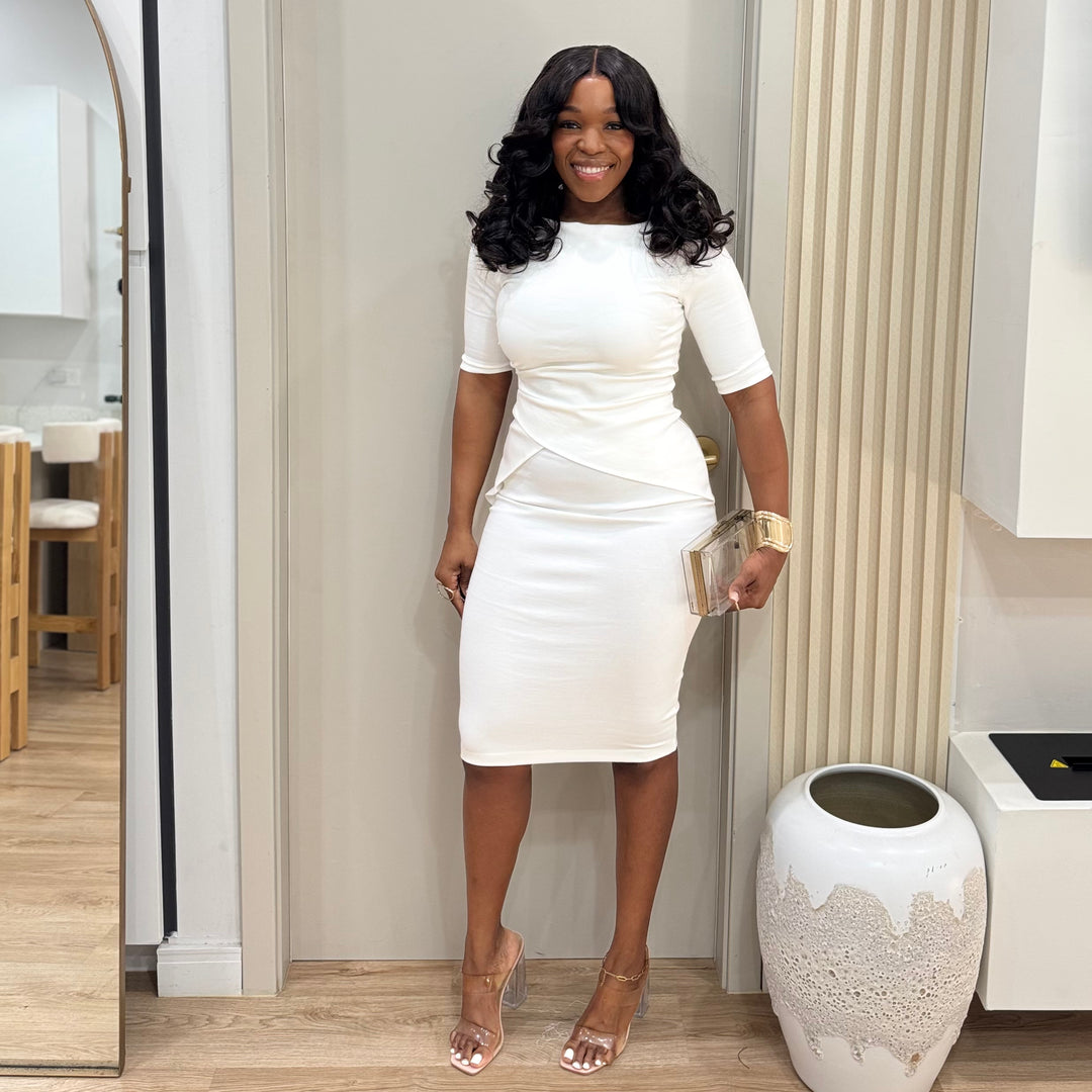 Audrey tailored midi dress