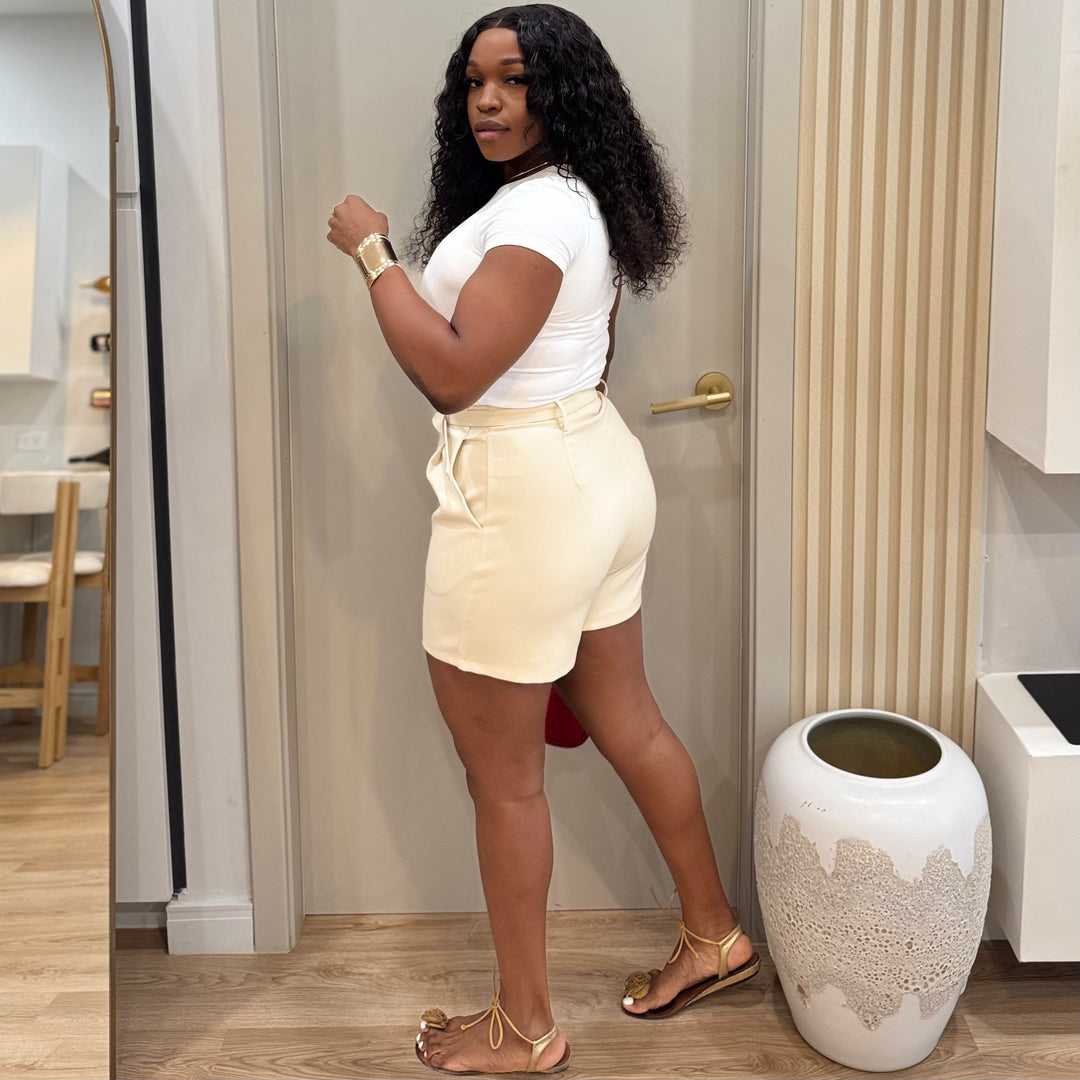Saint tropez belted shorts