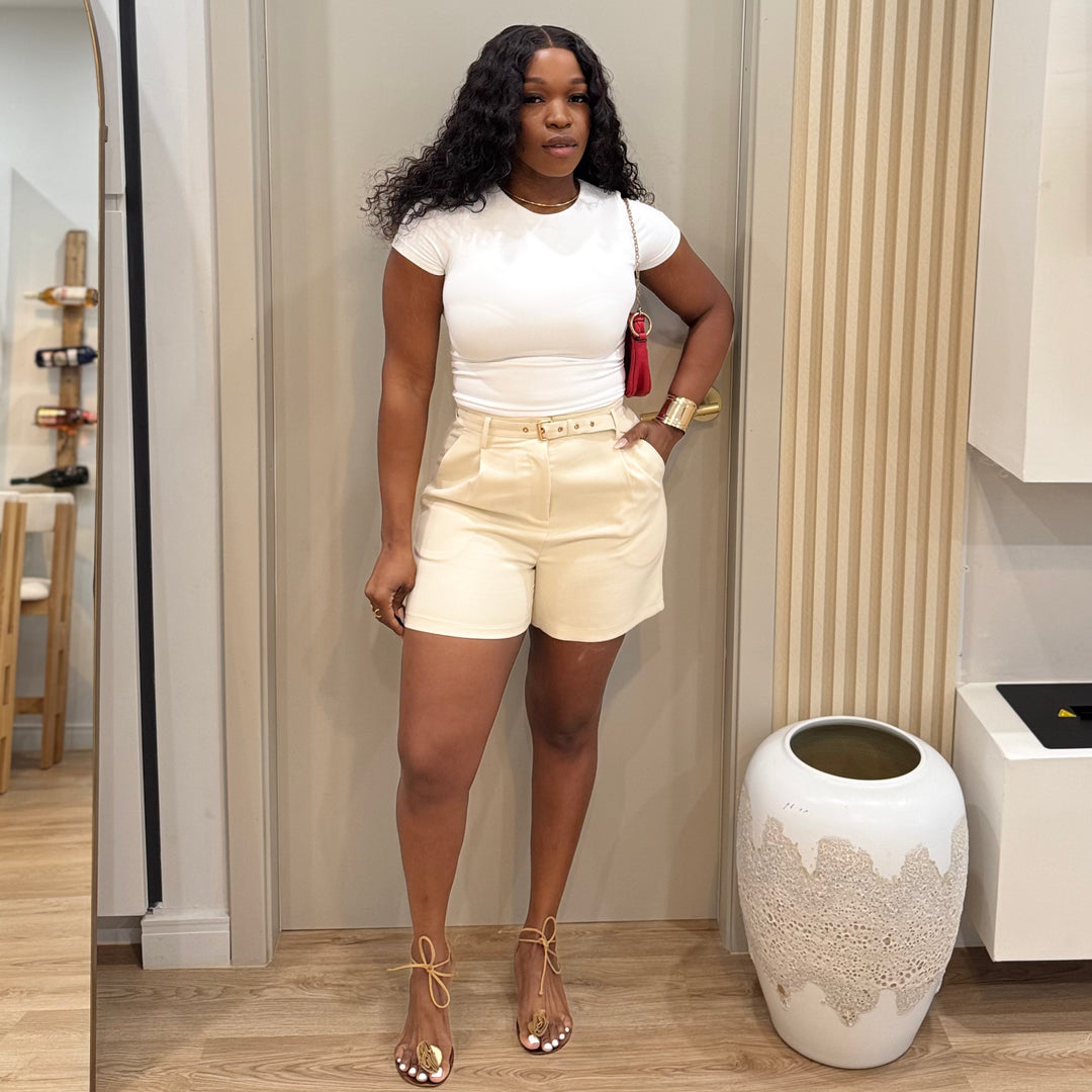 Saint tropez belted shorts